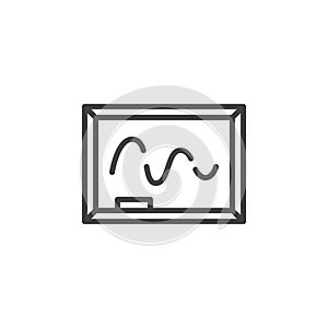 Classroom Monitor line icon