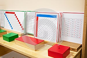 Classroom of Montessori kindergarten