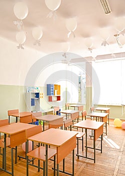 classroom in the school professional advertising photography.