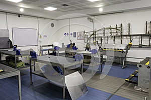 classroom where you learn to repair aircraft engines