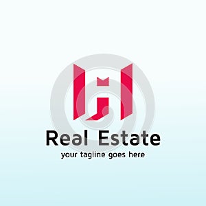 Classy logo for property management company letter H