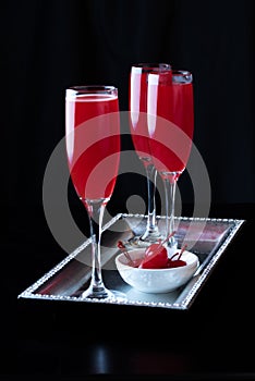 Classy Maraschino Cherry Bellini