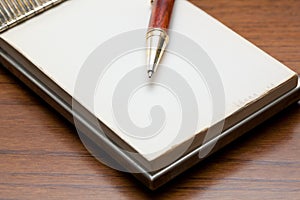 Classy pen on a notebook