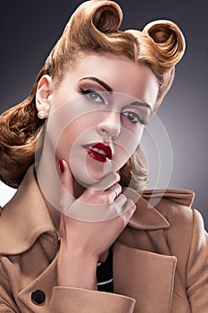 Classy and Trendy Woman in Pin Up Retro Style - Proud Person