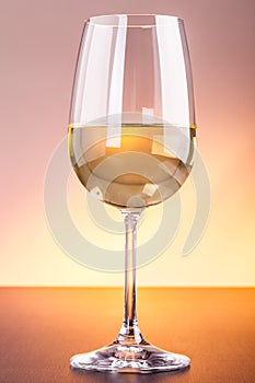 Classy white wine glass