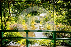 Claud Monet`s garden in Giverny