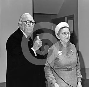 Claude Pepper and Ruth Simon in Chicago