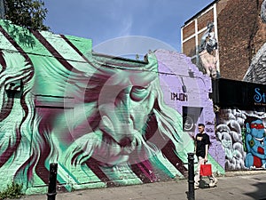 Claudio Picasso American artist grafitti Homesick in Brick Lane East London