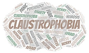 Claustrophobia word cloud