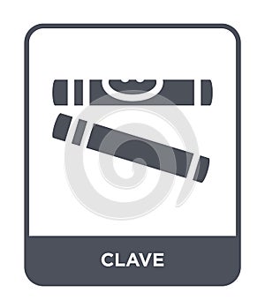 clave icon in trendy design style. clave icon isolated on white background. clave vector icon simple and modern flat symbol for photo