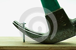 Claw Hammer Trying to Remove from Wood photo