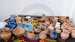 Clay art pots