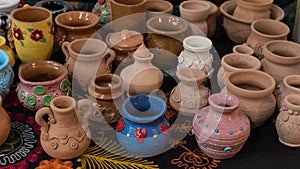 Clay art pots