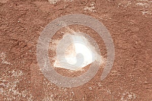 Clay baseball field