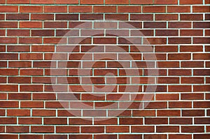 Clay brick wall background and texture