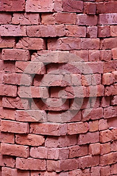 Clay Bricks with Cracks