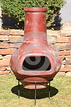 Clay Chiminea