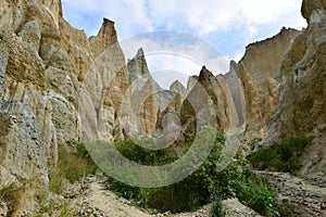 Clay cliffs of Omarama in New Zealand