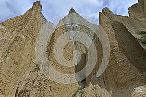 Clay cliffs of Omarama in New Zealand