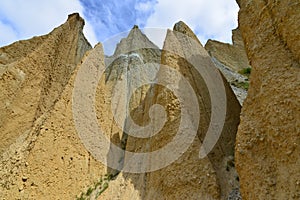 Clay cliffs of Omarama in New Zealand