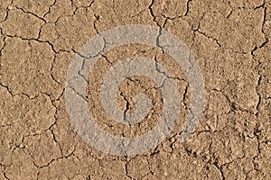 Clay cracked texture.