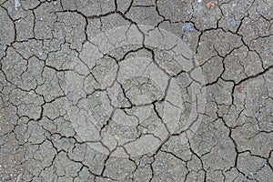 The clay cracked texture