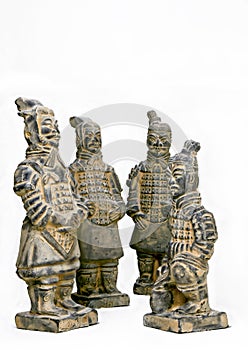 Clay figurines of Chinese warriors