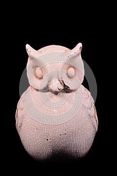 Clay Handmade Statue of a Owl