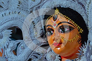 Clay idol of Devi Durga