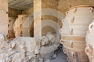 Clay jars at Knossos palace