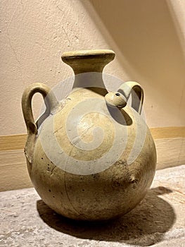 A clay jug called botijo in spanish. photo