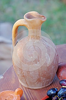 Clay jug for wine