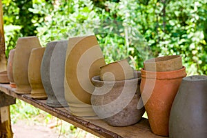 Clay jugs photo