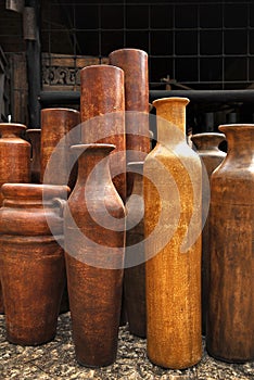 Clay jugs photo