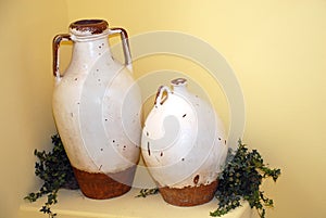 Clay jugs photo