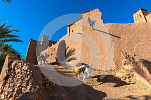 Clay kasbah Ait Benhaddou in Morocco