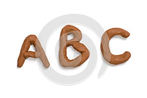 Clay letters