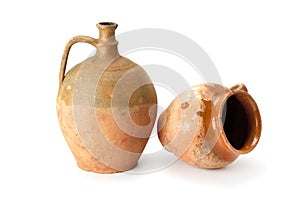Clay old jug are handmade