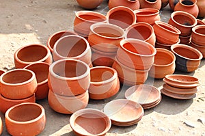 Clay pots