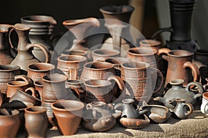 Clay pots and jugs