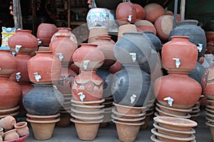 Clay pots at Kumbharwada, Pune