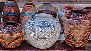 Clay Pots, Santa Fe, New Mexico photo