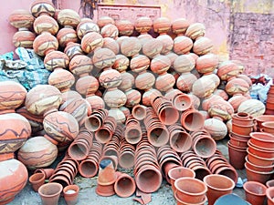 Clay pottery, ghada, matka, bharat