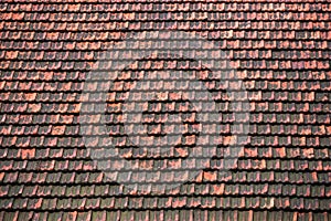 Clay roof background texture