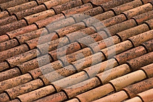 Clay roof shingles