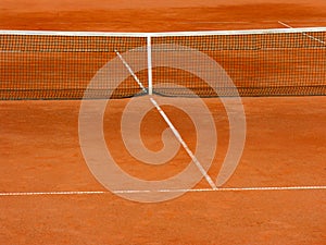 Clay tennis court