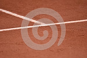 Clay Tennis Court Lines