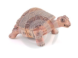 Clay turtle figurine