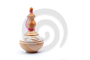 Clay vase (Labu Sayong) on isolated background