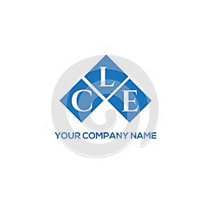 CLE letter logo design on WHITE background. CLE creative initials letter logo concept. CLE letter design